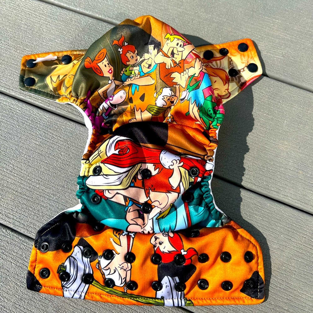 Cloth diaper Flintstones
